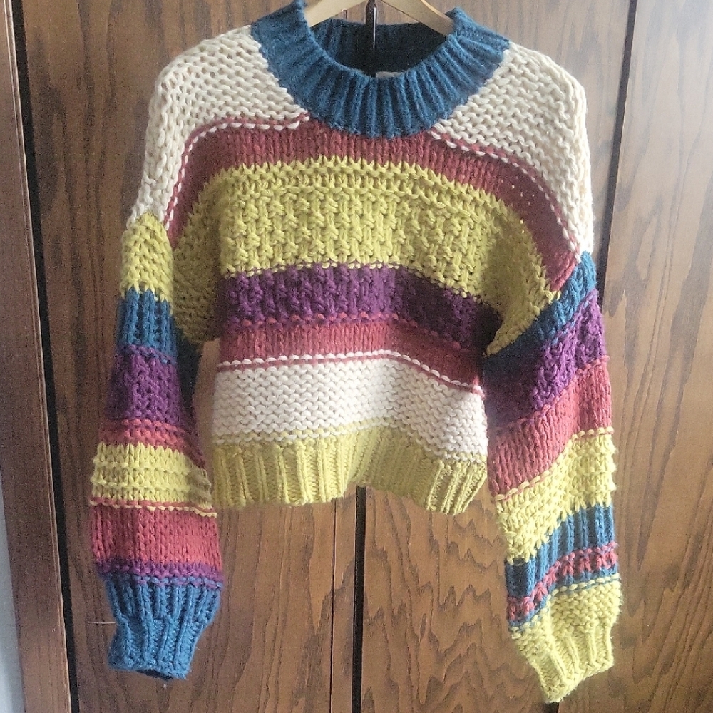Bohme Multicolor Striped Knit Sweater